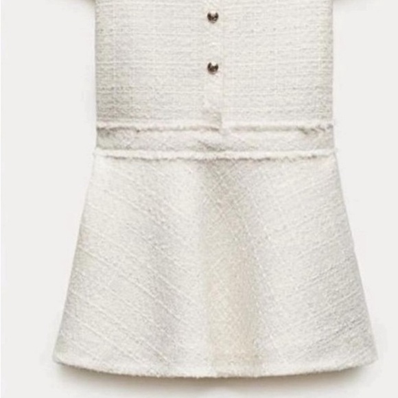 ZARA SHORT STRUCTURED DRESS TWEED - Picture 4 of 5
